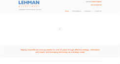 Desktop Screenshot of lehmanconsulting.com