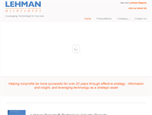 Tablet Screenshot of lehmanconsulting.com